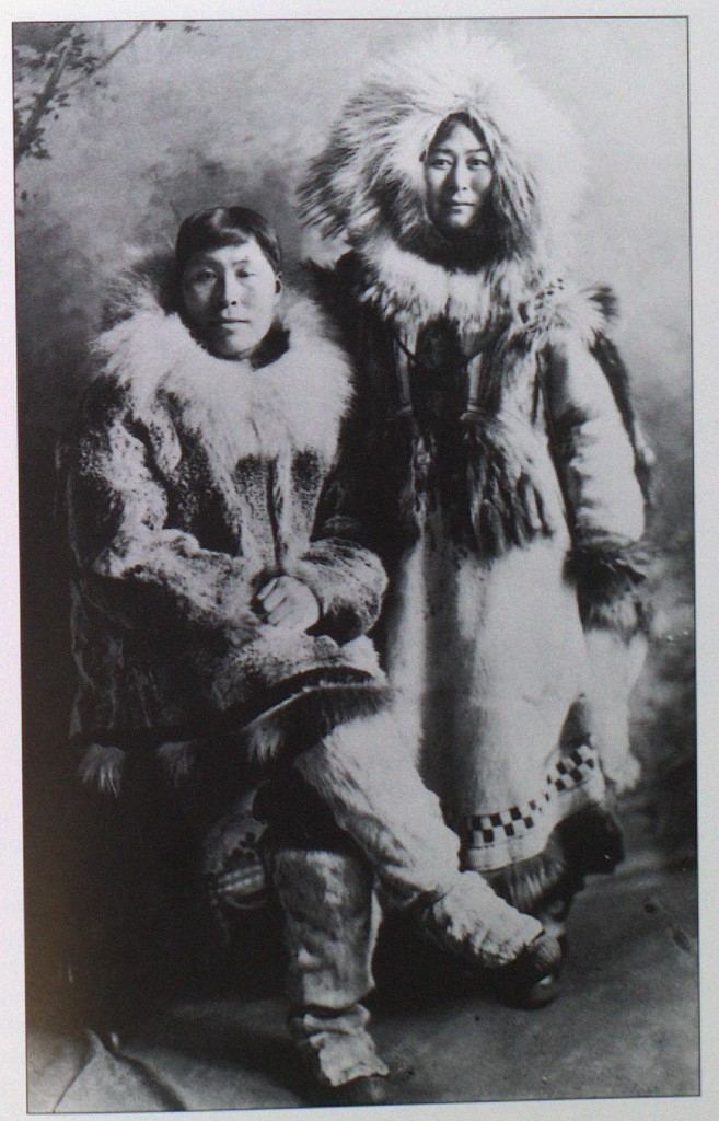 George Ootenna and his new wife, Nora, on their wedding day in 1900. Photograph courtesy of Kathleen Lopp Smith and Verbeck Smith. From Anungazuk 2003, 79.
