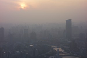 Shanghai's Pollution, with sun visibly covered by smog. Photo by Tom Yulsman/Flickr
