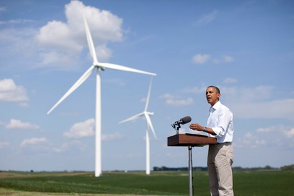 obama with turbines